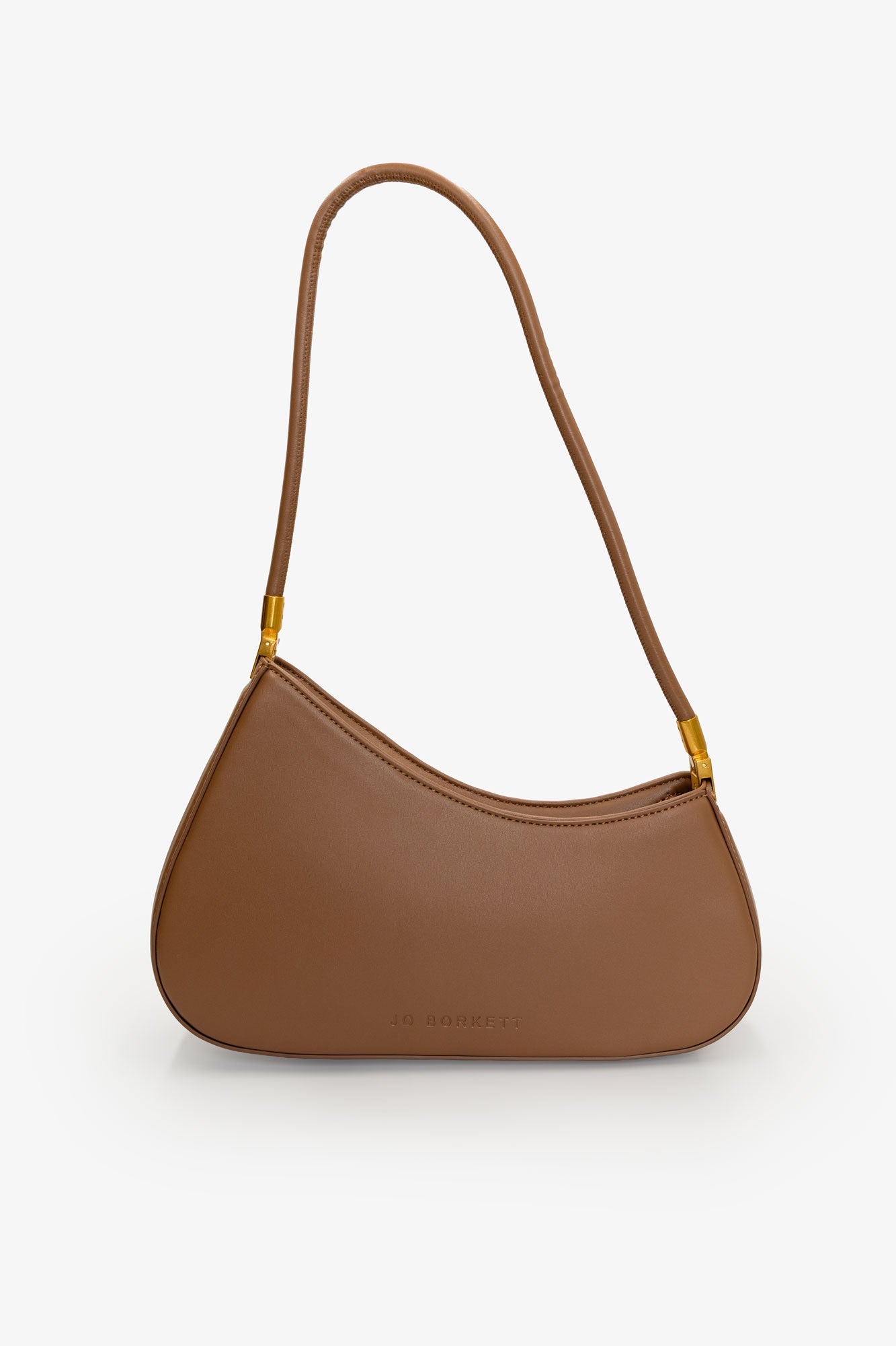The Gia - Small Asymmetric Shoulder Bag - Tan