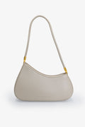 The Gia - Small Asymmetric Shoulder Bag - Taupe