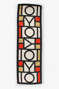 Silk Touch Rectangular Micetury Design  - Earthtone