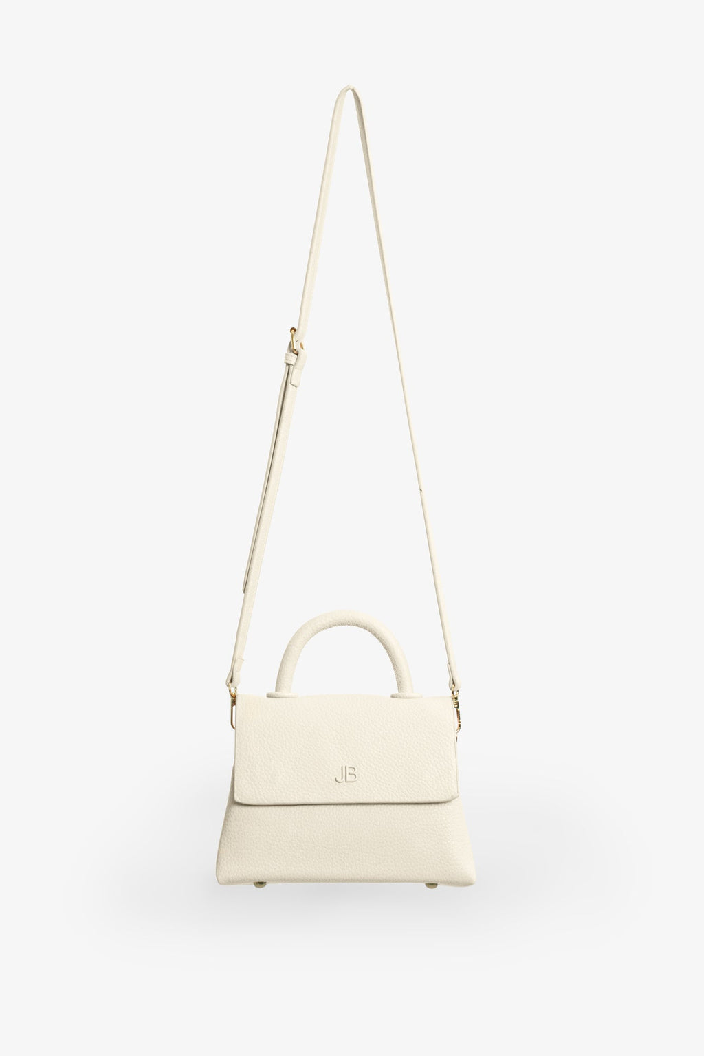 The Hailey Bag - Small Pebble - Cream