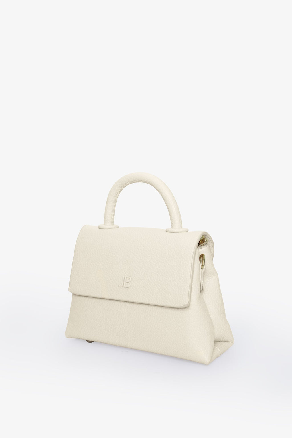 The Hailey Bag - Small Pebble - Cream