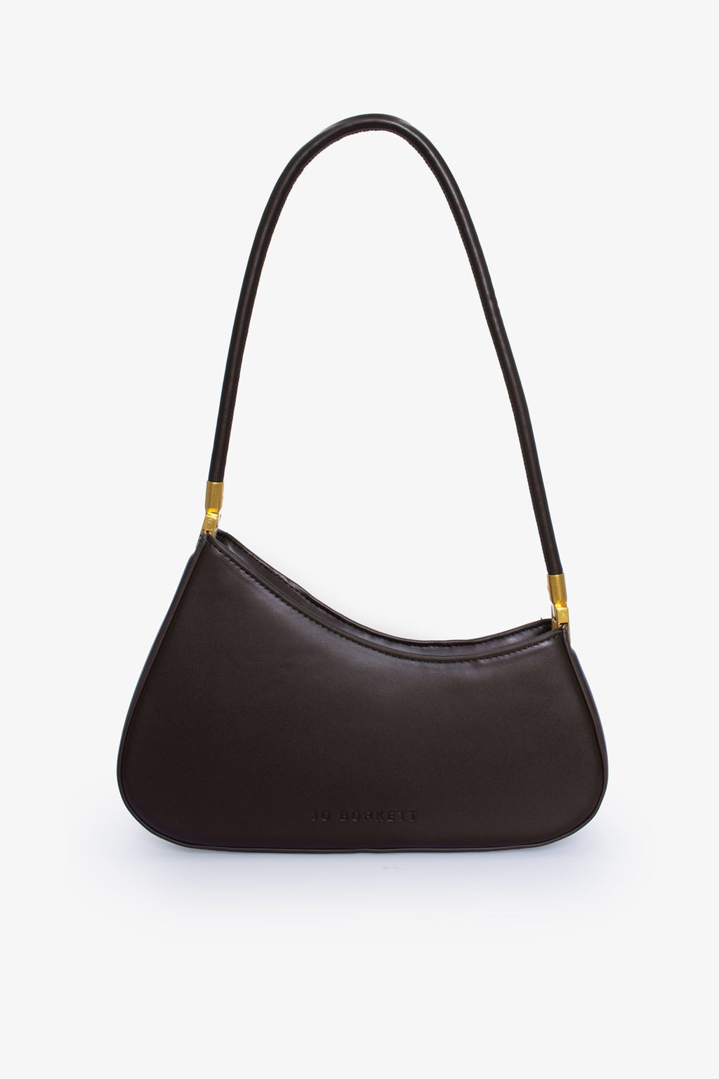 The Gia Bag - Small Asymmetric Shoulder Bag - Chocolate