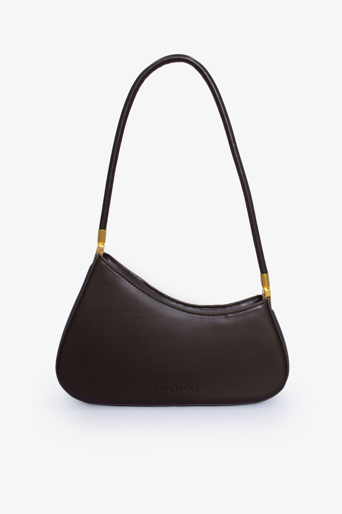 The Gia Bag - Small Asymmetric Shoulder Bag - Chocolate