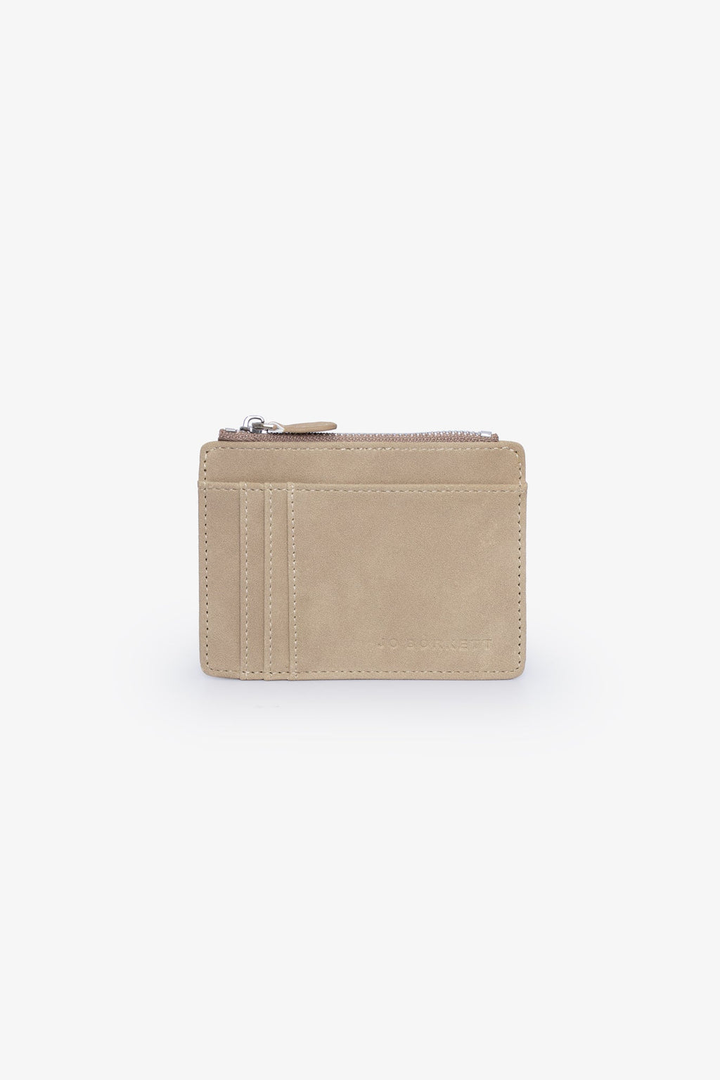 The Jessica - Suede Card Holder - Beige