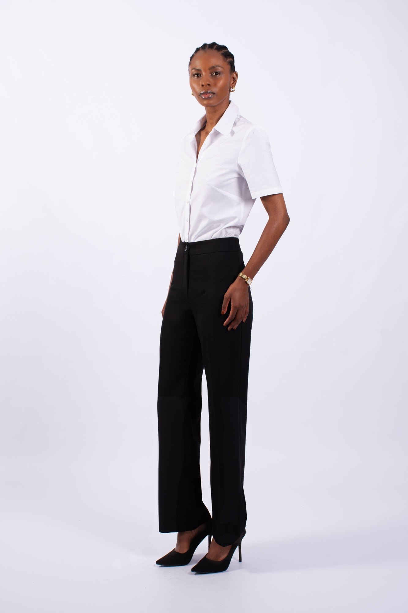 Ladies Office Straight Leg Trousers