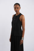 Twill Waistcoat - Black