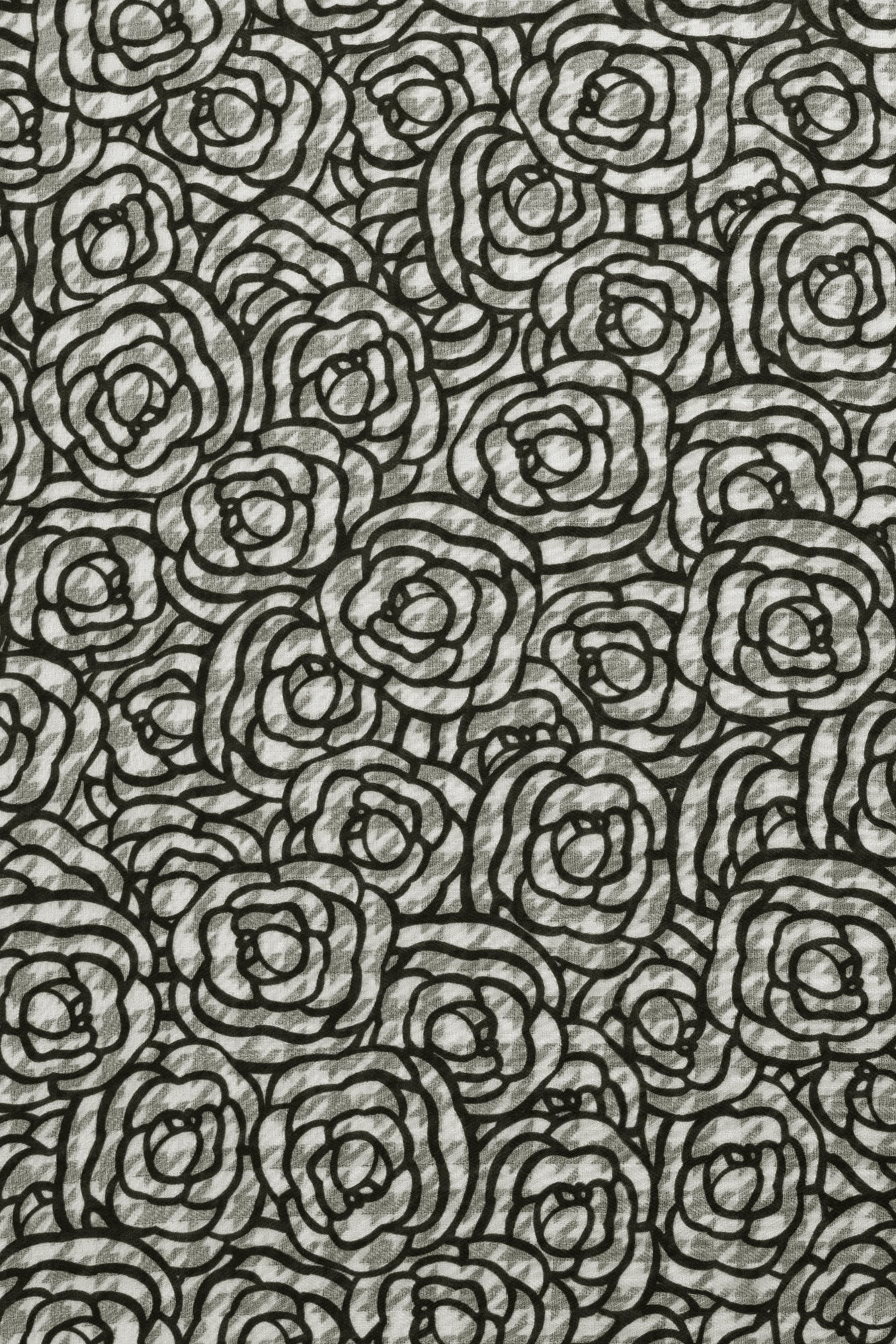 Rose Weave Neckerchief - Black